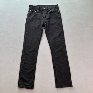 Levis 511 Jeans 30x30 Mens Black Dark Wash Slim Fit Mid Rise Denim NWOT